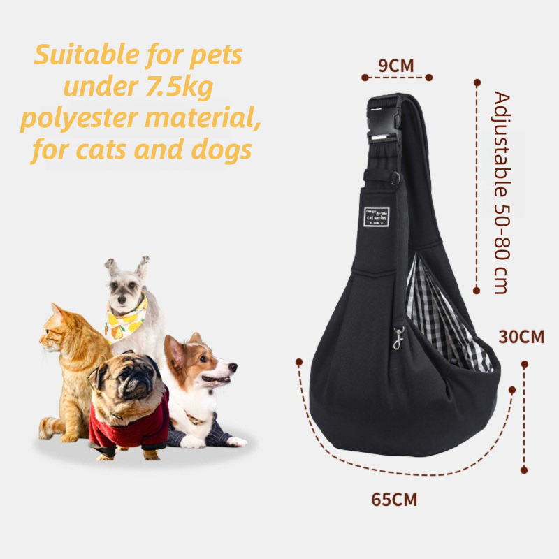 Pink Lightweight Breathable Pet Crossbody Bag with Adjustable Padded  Strap & Reversible Double-Sided Design
