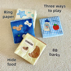 Soft Plush Interactive Sniffing Wallet with Hidden Treat Pockets (Style 2) - Squeaky Enrichment & Boredom Buster for Dog