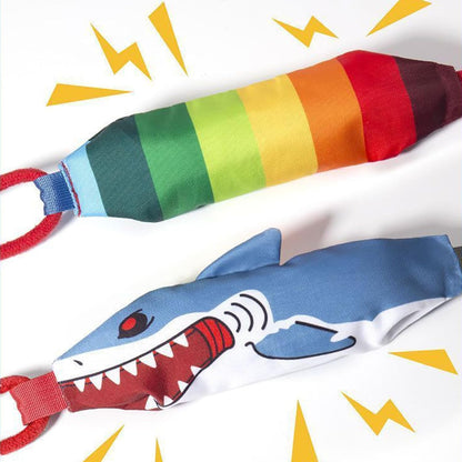 Eagle-shaped Tug-of-War Dog Toy with Suction Cup & Chew Rope Knot - Interactive Squeaky Molar Toy for Puppies & Small Dogs