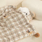 Plaid Puppy Premium Soft Fleece Dog Bed Mat/Quilt (XL Size 100 x 70 CM) - All-Season Reversible Warm Cat Nap Pad