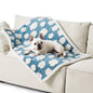 65 x 90 CM Waterproof Soft Sherpa Fleece Pet Blanket (Blue Sky & Clouds) - Reversible Thickened Furniture Protector for Dogs & Cats