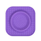 S Purple 2-Pack Premium Silicone Pet Lick Mat - Slow Feeder for Dogs and Cats with Powerful Suction Base - Anxiety Relief and Boredom Buster for Grooming and Bathing