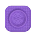 L Purple 2-Pack Premium Silicone Pet Lick Mat - Slow Feeder for Dogs and Cats with Powerful Suction Base - Anxiety Relief and Boredom Buster for Grooming and Bathing