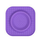 L Purple 2-Pack Premium Silicone Pet Lick Mat - Slow Feeder for Dogs and Cats with Powerful Suction Base - Anxiety Relief and Boredom Buster for Grooming and Bathing