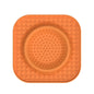 L Orange 2-Pack Premium Silicone Pet Lick Mat - Slow Feeder for Dogs and Cats with Powerful Suction Base - Anxiety Relief and Boredom Buster for Grooming and Bathing