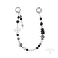 YKA-14 Trendy Double-Clasp Beaded Phone Wrist Strap - Colorful Acrylic & Metal Anti-Loss Lanyard with Spacer Gift