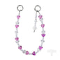 PFSKA18 Trendy Double-Clasp Beaded Phone Wrist Strap - Colorful Acrylic & Metal Anti-Loss Lanyard with Spacer Gift