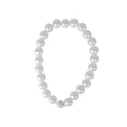 3 Pairs Magnetic Pearl Curtain Tiebacks（25cm） - No-Drill ABS Bead Holdback with Rhinestone Clasp