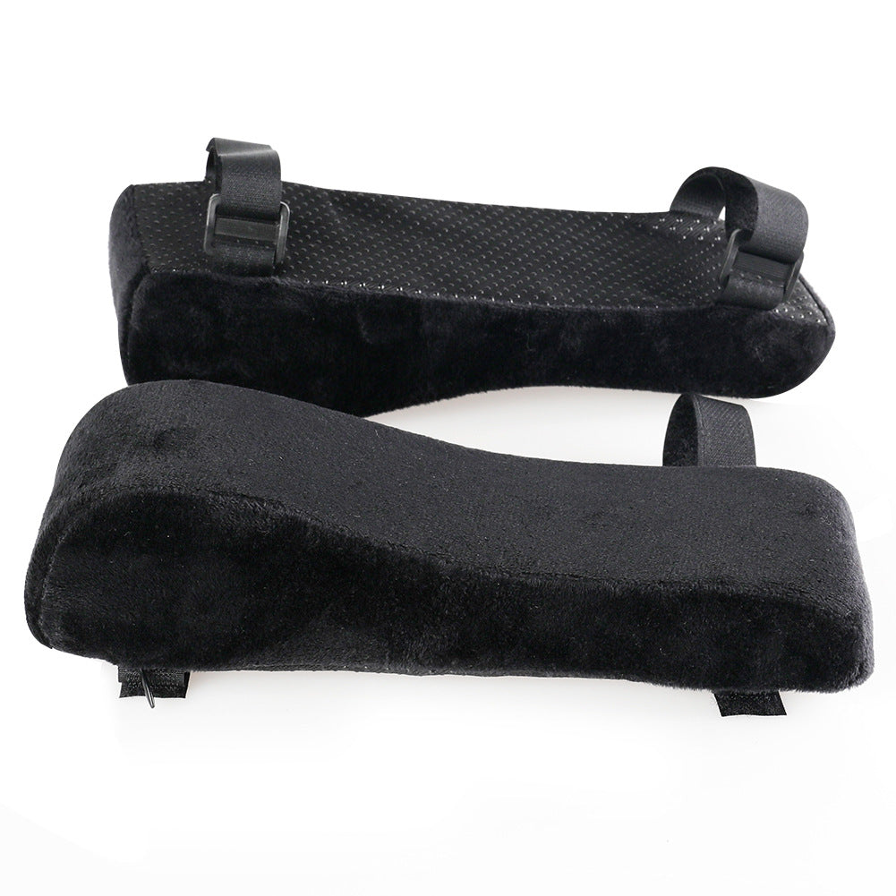 Dark blue 2-Pack Chair Armrest Pad – Memory Foam Elbow Support Cushion for Office and Home Chairs