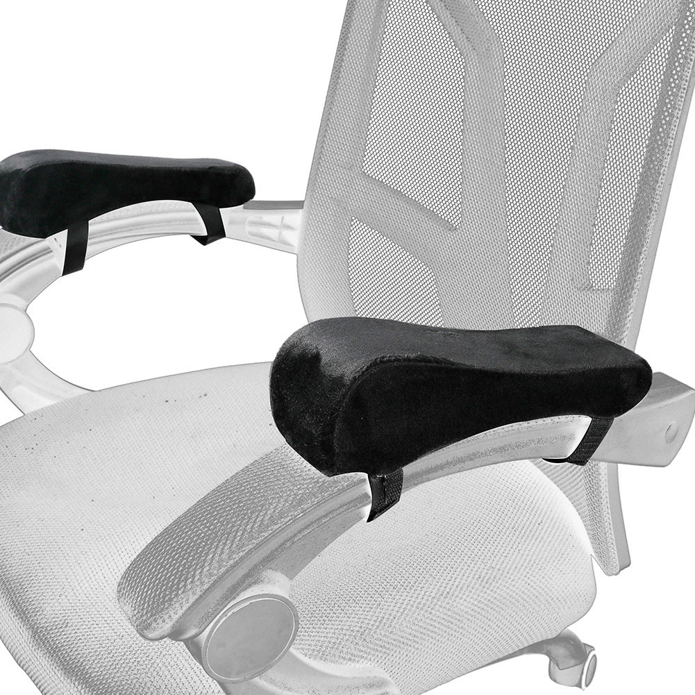 Dark blue 2-Pack Chair Armrest Pad – Memory Foam Elbow Support Cushion for Office and Home Chairs