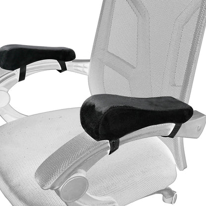 Dark blue 2-Pack Chair Armrest Pad – Memory Foam Elbow Support Cushion for Office and Home Chairs