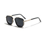 Gold and black Rectangular Sunglasses – Classic Frame Design with Adjustable Nose Pads for Daily Wear