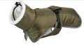 Green Dog Winter Jacket – Warm, Windproof & Waterproof Pet Coat with Fleece Lining and Reflective Strips for Cold Weather(Size: L)