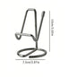 2-Pack Black Universal Aluminum Phone Stand - Minimalist One-Piece Metal Tablet Holder - Durable Integrated Fixed Angle Desktop Bracket, Sleek Industrial Design for Home Office and Bedroom