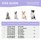 63x53x17 CM Cute Square Plush Pet Bed with Removable Cover & 5 Bolsters Support - Blue Sky and White Clouds Machine Washable Calming Dog & Cat Sofa