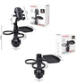 2-Pack (2-in-1 Standard Version & 3-in-1 Pro Phone Mount Version) Car Rotating Dinner Tray & Double Cup Holder with Secure Phone Mount - Car Cup Slot Swivel Expander and Snacks & Drinks Organizer