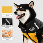 Pnik  M  Size  Dog Clothing — Warm, Thickened Cotton Jacket for Autumn & Winter; Waterproof Pet Vest — Reflective Safety Design, Leash-Compatible