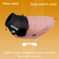 Pnik XL  Size  Dog Clothing — Warm, Thickened Cotton Jacket for Autumn & Winter; Waterproof Pet Vest — Reflective Safety Design, Leash-Compatible