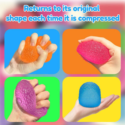 Pink Candy Gummy Bear Squishy Stress Relief Toy - Slow Rising Squeeze Fidget Toys for Kids, Soft TPR Sensory Toy for Anxiety Relief, Cute Kawaii Decompression Gift for Ages 3+