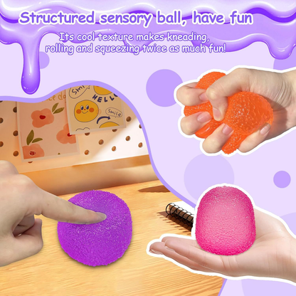 Orange Candy Gummy Bear Squishy Stress Relief Toy - Slow Rising Squeeze Fidget Toys for Kids, Soft TPR Sensory Toy for Anxiety Relief, Cute Kawaii Decompression Gift for Ages 3+