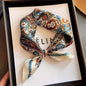 Bohemian White Women's 70cm Square Scarf - Bohemian Paisley & Vintage Print Collection - Lightweight Satin Feel, Versatile Neck Tie, Head Wrap, Bag Accent, Everyday Elegance, Gift Ready