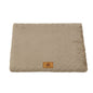 Coffee XL size Pet Dog Bed Mat - Plush Short Fur Cover with Wave Foam Padding - Washable Removable Cover, Non-Slip Base, Warm Winter Cushion for Dogs and Cats, Multiple Sizes