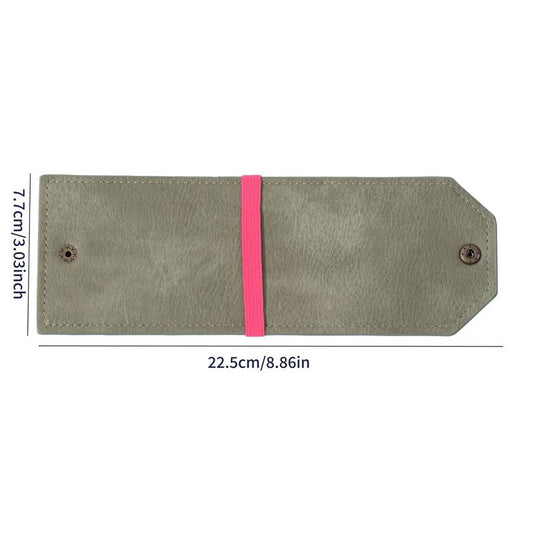 Green Cash Wrap Wallet - Compact Snap Closure Card and Bill Holder, Slim Design for Quick Access, Lightweight Everyday Carry, Unisex Travel Friendly Accessory