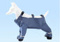 Grey XXL size Pet Waterproof Full-Body Dust-Proof Pants with Belly Coverage - Adjustable Straps, 4-Leg Protection for Small Dogs, Easy Clean Outdoor Wear