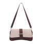 White Fashion Retro Crossbody Bag French Chic Small Shoulder Bag Women’s Baguette Underarm Bag