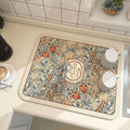 Kitchen Countertop Drainage Mat Absorbent Quick Dry Tech Velvet Dish Drying Pad 40x60cm(CD0076-2)
