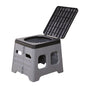 Grey Portable Folding Toilet Stool Outdoor Camping Car Emergency Portable Potty Chair
