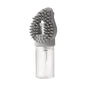Grey Pet Shampoo Brush Silicone Foaming Massage Comb Dog Cat Bathing Grooming Tool