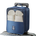 Navy blue Travel Shoe Bag Portable Luggage Organizer Waterproof Dustproof Shoe Pouch