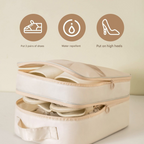 Pink Travel Shoe Bag Portable Luggage Organizer Waterproof Dustproof Shoe Pouch