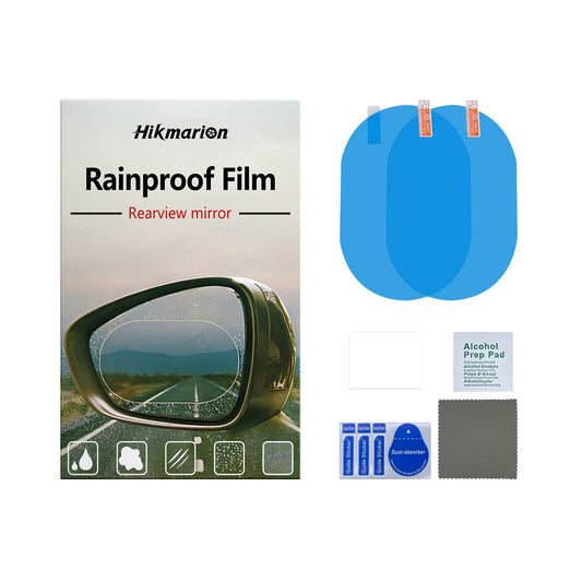 2 Set of Car Rearview Mirror HD Rainproof Film with Complete Installation Tool Kit – Anti Fog Waterproof Protective Shield Sticker, Hydrophobic Glare-Reducing Clear Membrane