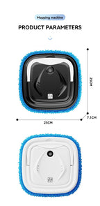 Black P6 Smart Robotic Mop and Floor Cleaner for Full Home Cleansing – High Power, Wet & Dry Dual Use, Obstacle Sensing, Spray Humidifier, 2.5H USB Rechargeable Long Battery Life and 8cm Low-Profile Body, Large 25X 25CM Advanced Mopping Pad (EOFY Promotio