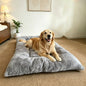 60 x 120CM Large Plush Pet Bed Mat for Dogs & Cats – Light Grey Double-Sided Soft Cushion, Breathable Moisture-Resistant Sleeping Pad for Small, Medium & Large Pets