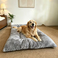 40 x 60CM Large Plush Pet Bed Mat for Dogs & Cats – Light Grey Double-Sided Soft Cushion, Breathable Moisture-Resistant Sleeping Pad for Small, Medium & Large Pets