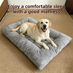 40 x 60CM Large Plush Pet Bed Mat for Dogs & Cats – Light Grey Double-Sided Soft Cushion, Breathable Moisture-Resistant Sleeping Pad for Small, Medium & Large Pets