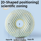 Green 30CM Round Ear Protection Pillow with Hole Design – Milk Silk Removable Cover and PP Cotton Core, Side Sleeper Pillow & Neck Support Cushion for Ear Pressure Relief