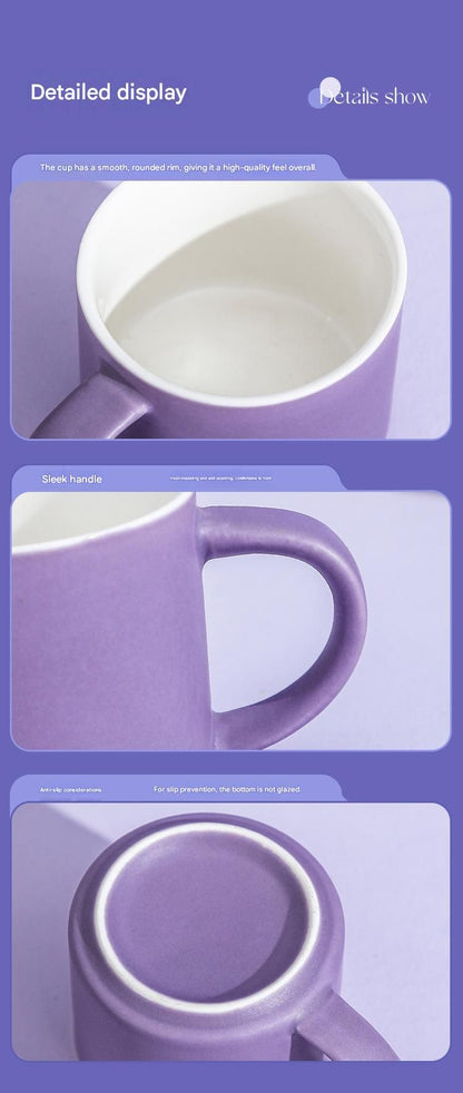 5-piece "Colorful One-Shot Mug" Ceramic Mug Set – Nordic color scheme, smooth handle, rounded rim, exquisite gift box – 80ml mini mugs, suitable for coffee, tea, espresso, and as a perfect gift.
