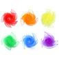 6-piece 60*60 cm(Red and Orange and Yellow and Green and Blue and Purple) Kids Magic Scarf Set -  Colourful Chiffon Dance Scarves for Performance Play, Lightweight Rainbow Juggling Scarves, Creative Movement and Party Game Props