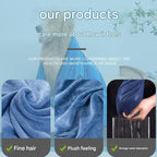 Blue-green 100*50cm icrofibre Pet Bath Towel with Hand Pockets - Super Absorbent Quick Dry Dog and Cat Drying Towel, Soft Grooming Blanket for Bathing, Cleaning and Everyday Pet Care