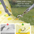 3-piece Dog Rainy Day Care Set with  Yellow L size Waterproof Raincoat, 30x30cm Paw Towel and 70x140cm Pet Bath Towel, Quick-Dry Pet Rain Protection Kit for Small and Medium Dogs