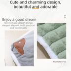 Green XL size Luxury Plush Pet Sleeping Mat, Thickened Warm Pet Bed Cushion for Dogs and Cats, Soft Fabric Pet Sofa Pad with Non-Slip Waterproof Base