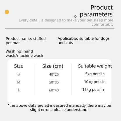 2-piece M size Green Pet Winter Comfort Bundle – 55*45cm Plush Pet Blanket and 50*35cm Thickened Pet Sleeping Bed Set for Dogs and Cats, Double-Sided Warm Blanket with Soft Plush Bed Cushion