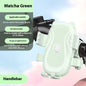 Cute Green Cat-Themed Bicycle Phone Holder — Motorcycle & Bicycle Handlebar Mount, Anti-Shake 360° Rotatable Navigation Bracket, Universal Scooter Stand