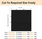 90 x 180 CM White Self-Adhesive Pleated Window Blinds (2 Packs) - No-Drill Cuttable Light Filtering Shading Blinds