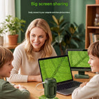 Dark green Portable Digital Microscope for - 1000x Magnification, 1.54 Inch Screen, 8 LED Lights, Photo & Video Recording, STEM Science Exploration Tool，Suitable as a gift