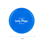 28cm Lazy Dayz Jumbo Neon Beach Frisbee - Blue